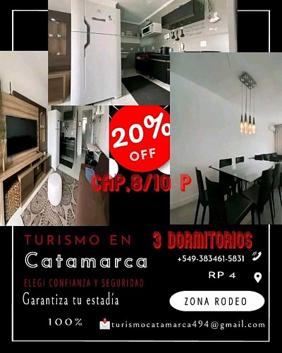 Alojamiento por Día en ZONA Rodeo